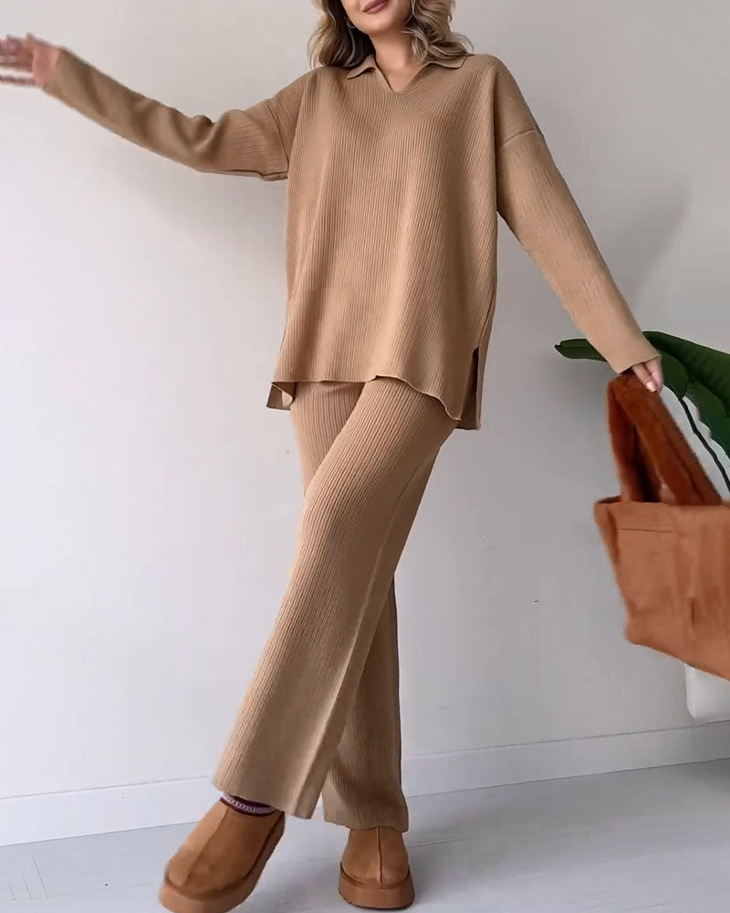 Comfortabele Rib Lounge Set