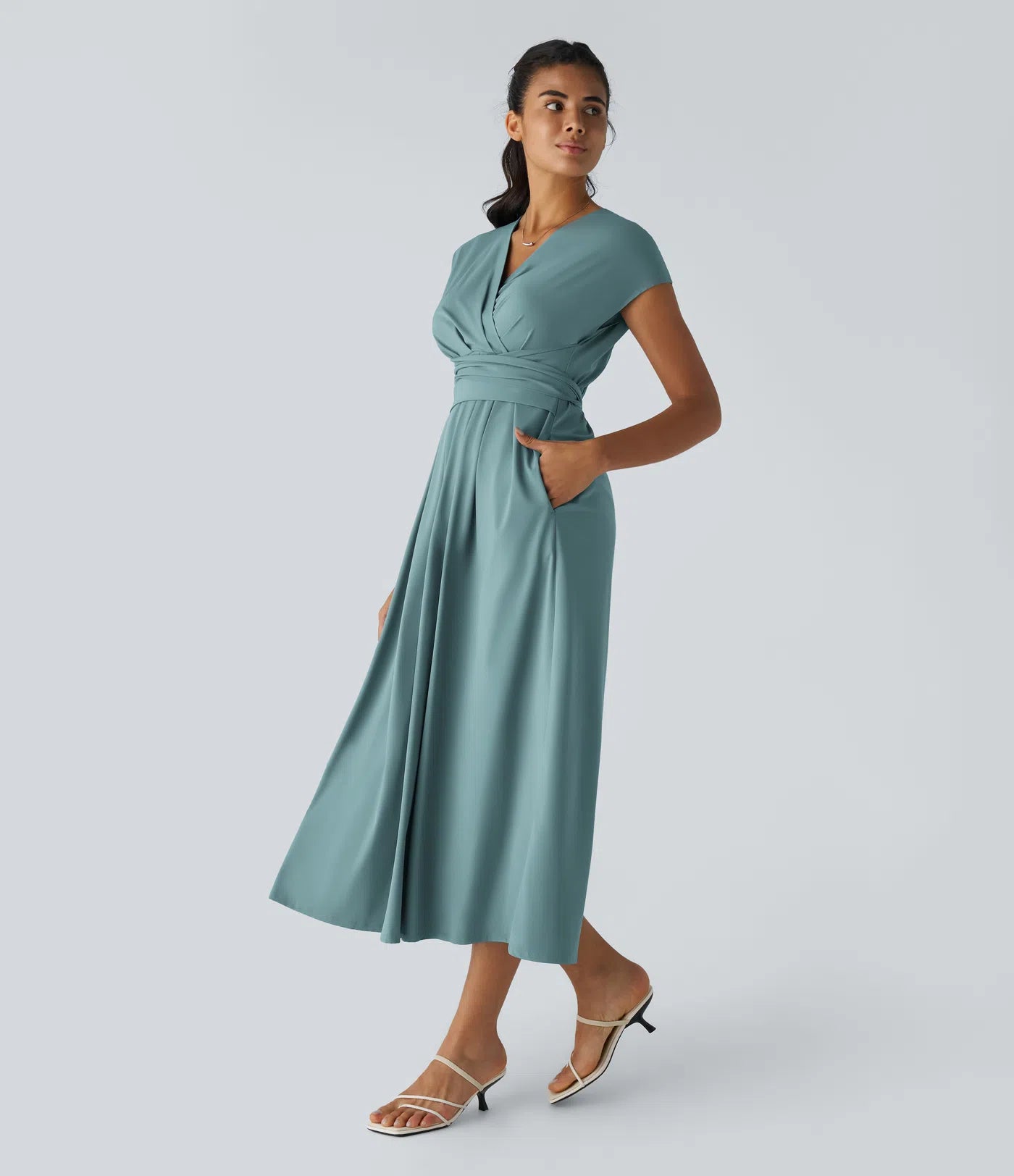 Amani | Elegante Damesjurk Met V-Hals