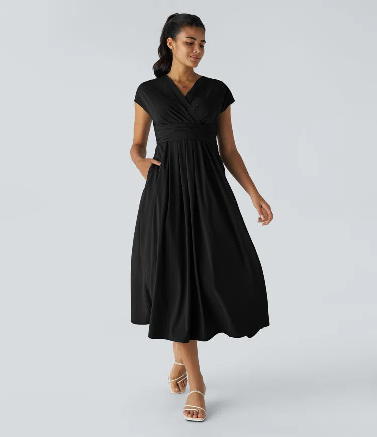 Amani | Elegante Damesjurk Met V-Hals