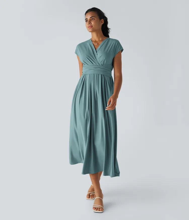 Amani | Elegante Damesjurk Met V-Hals