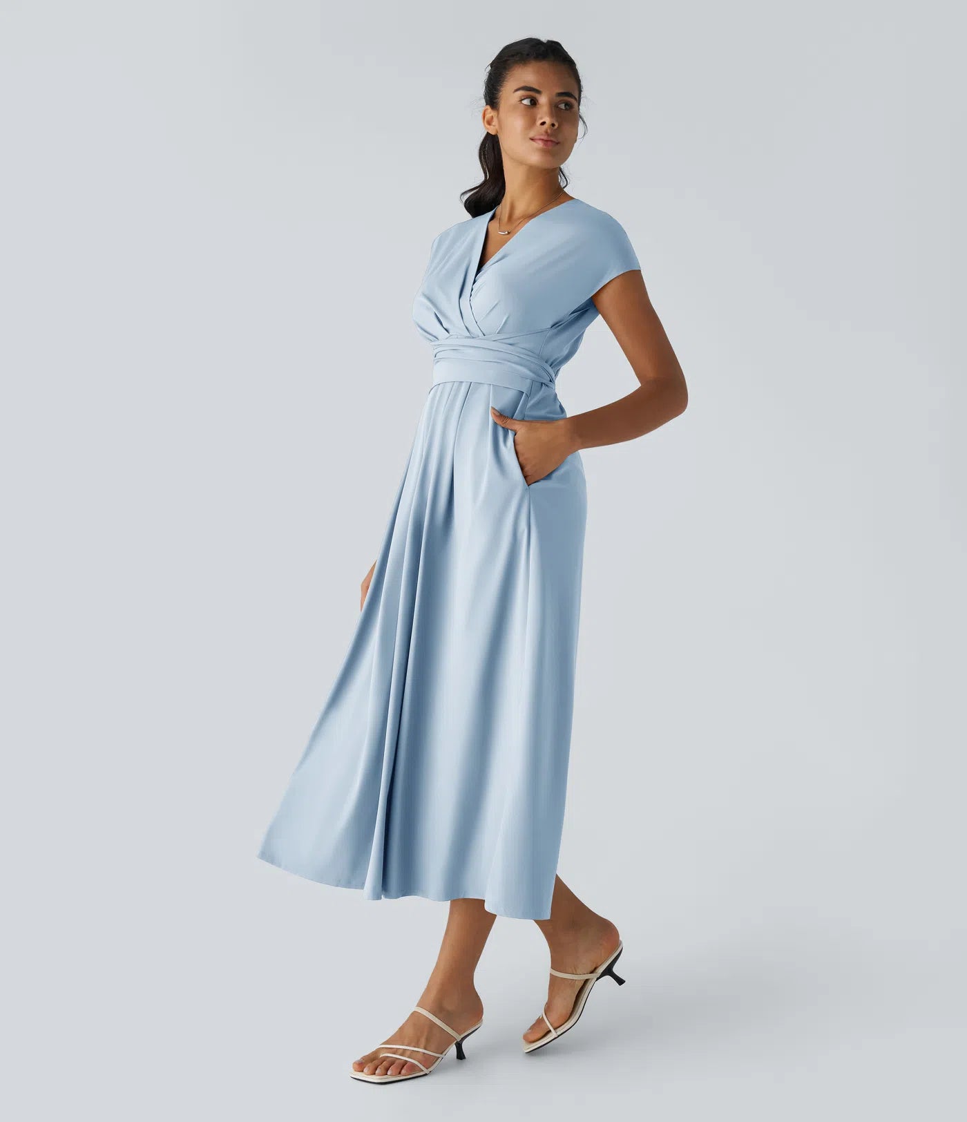 Amani | Elegante Damesjurk Met V-Hals