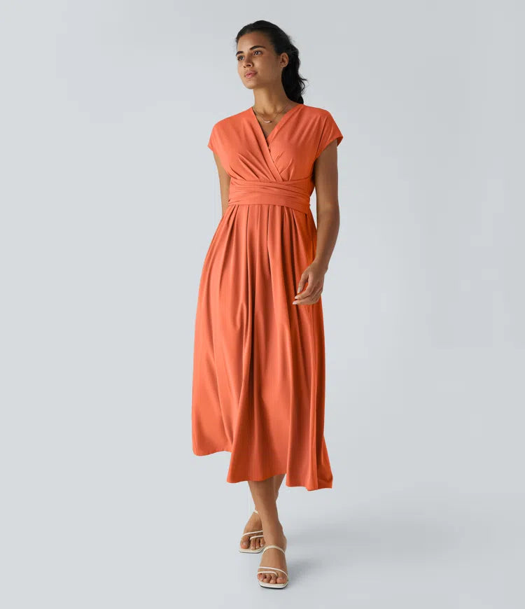 Amani | Elegante Damesjurk Met V-Hals