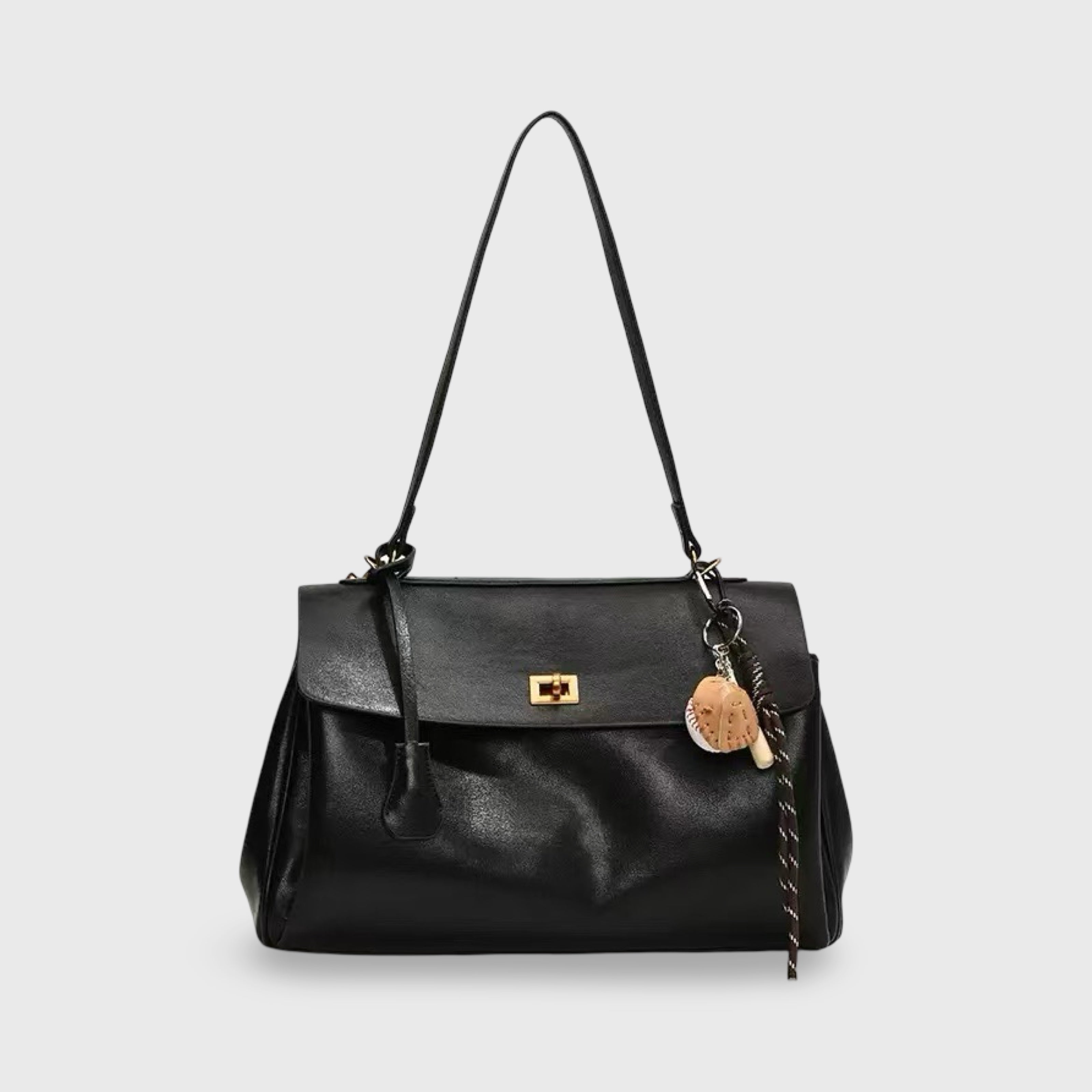 Marijke | Tijdloze Vegan Leather Tas Met Lucky Charm & Vintage Look