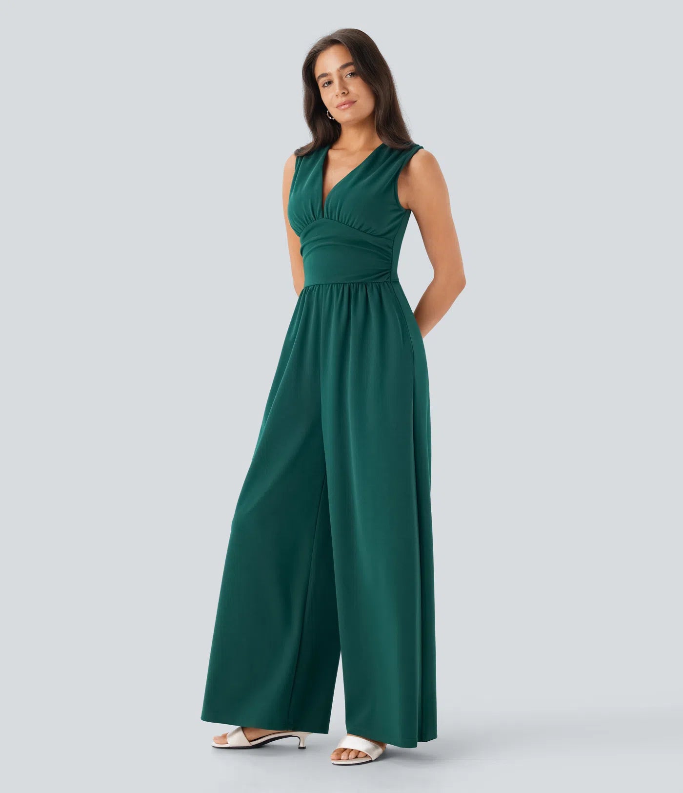 Gabrielle | Elegante Dames Jumpsuit Met V-Hals