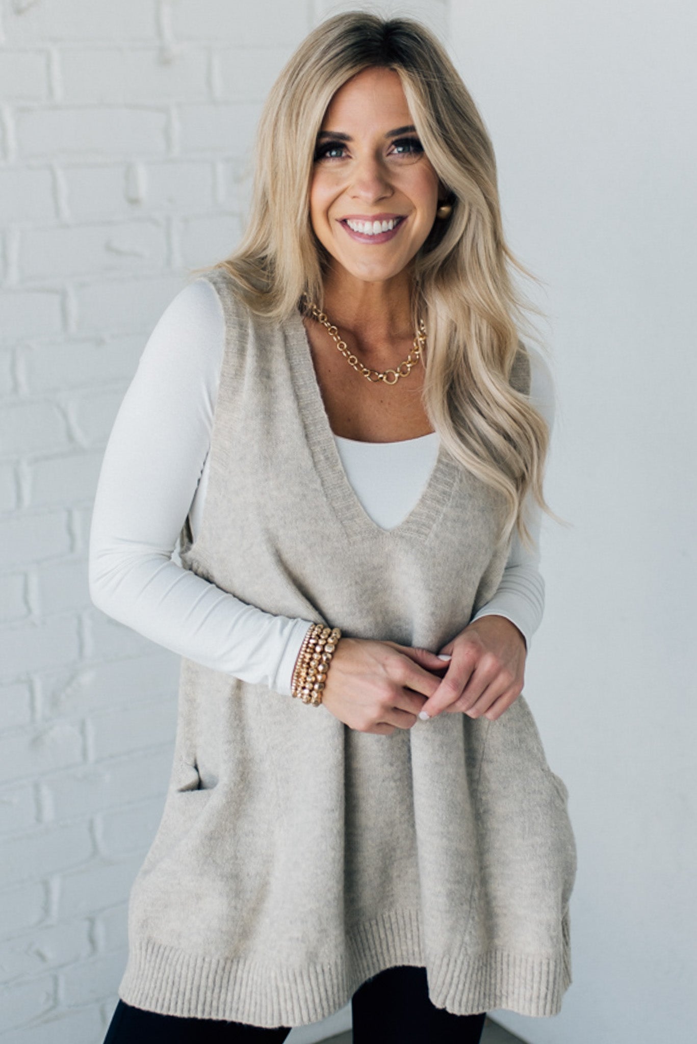Knit Sweater Vest | 1+1 gratis