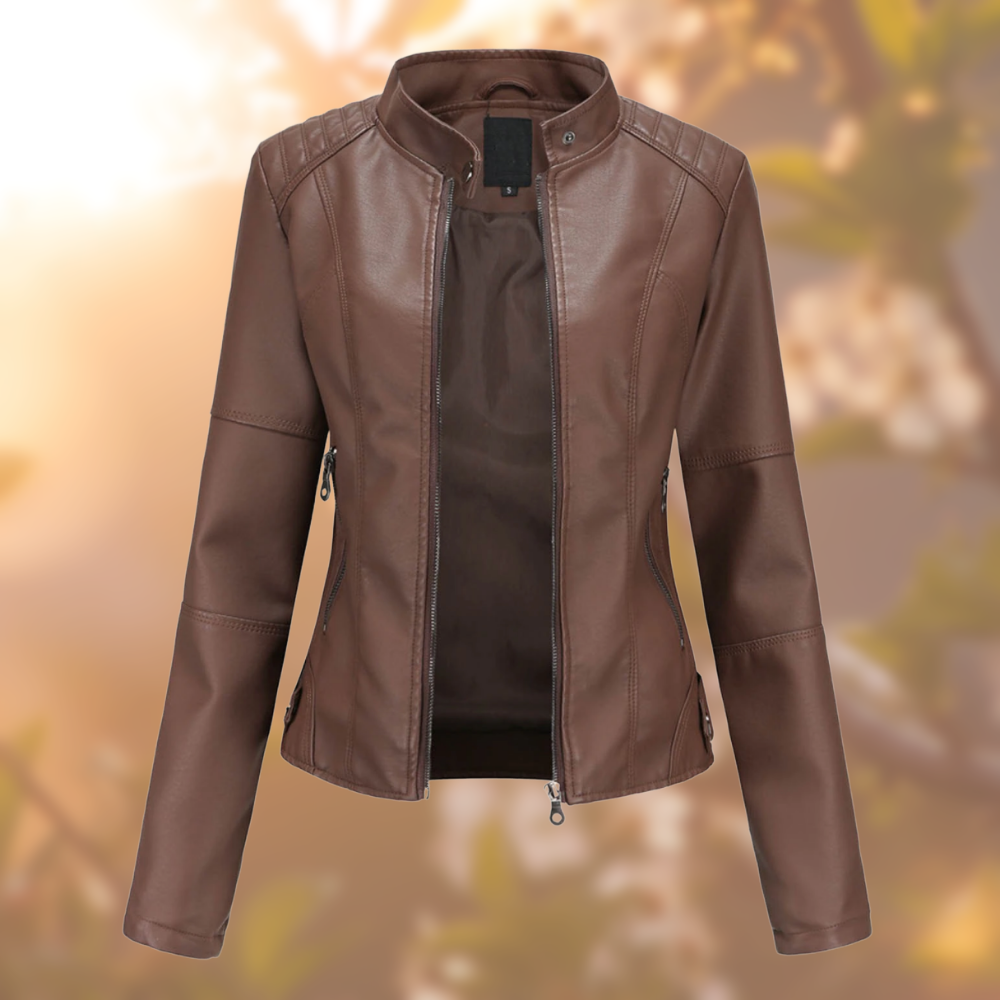 Giorgina | Elegante Leren Jas Voor Dames