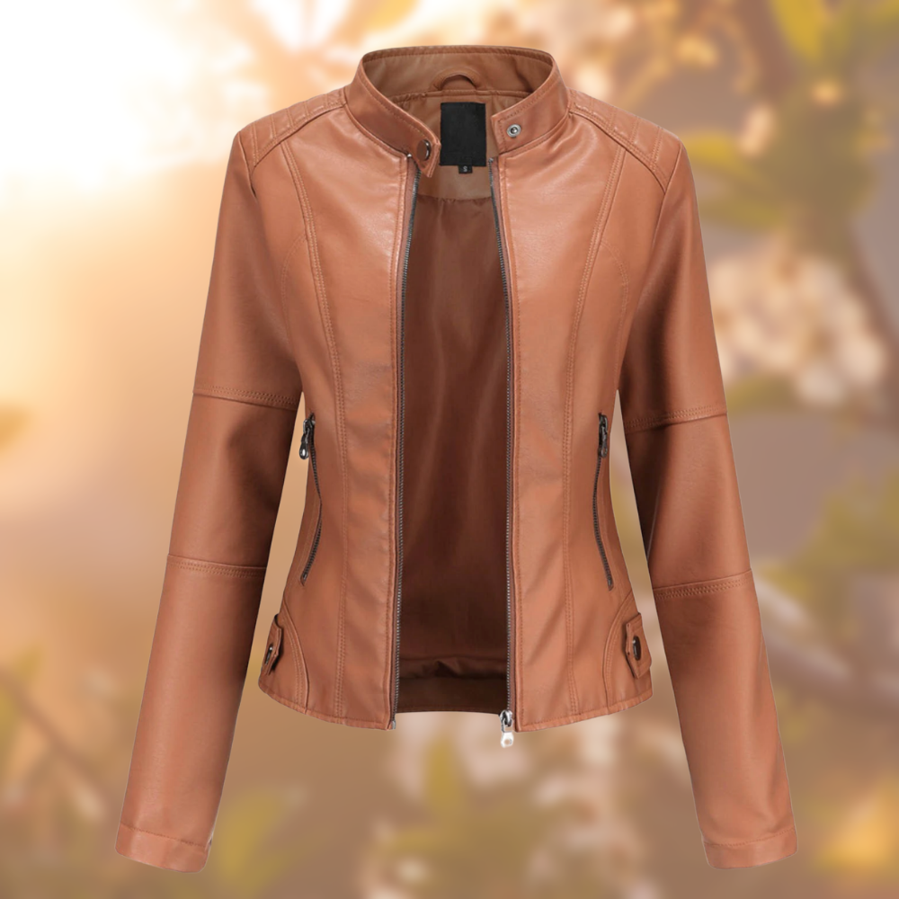 Giorgina | Elegante Leren Jas Voor Dames