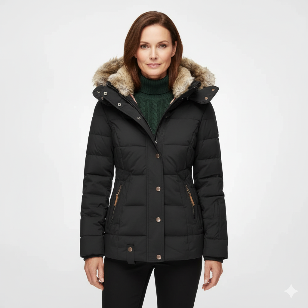 Nora | Warme Winterjas Met Flatterende pasvorm