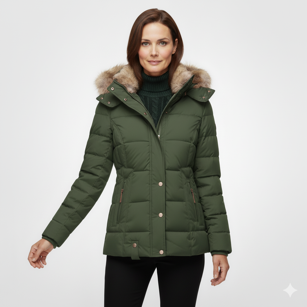 Nora | Warme Winterjas Met Flatterende pasvorm