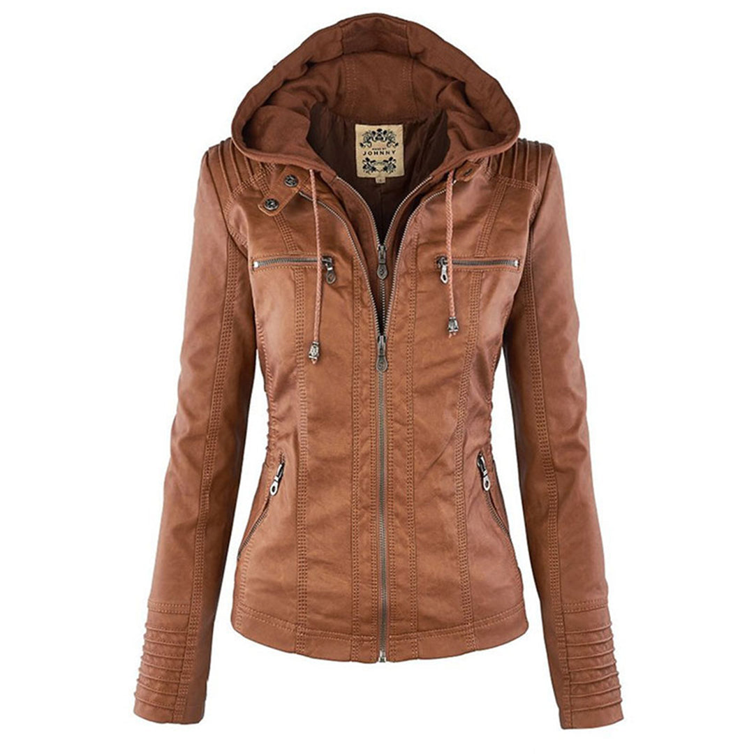 Pia | Stijlvolle & Elegante Leren Jas