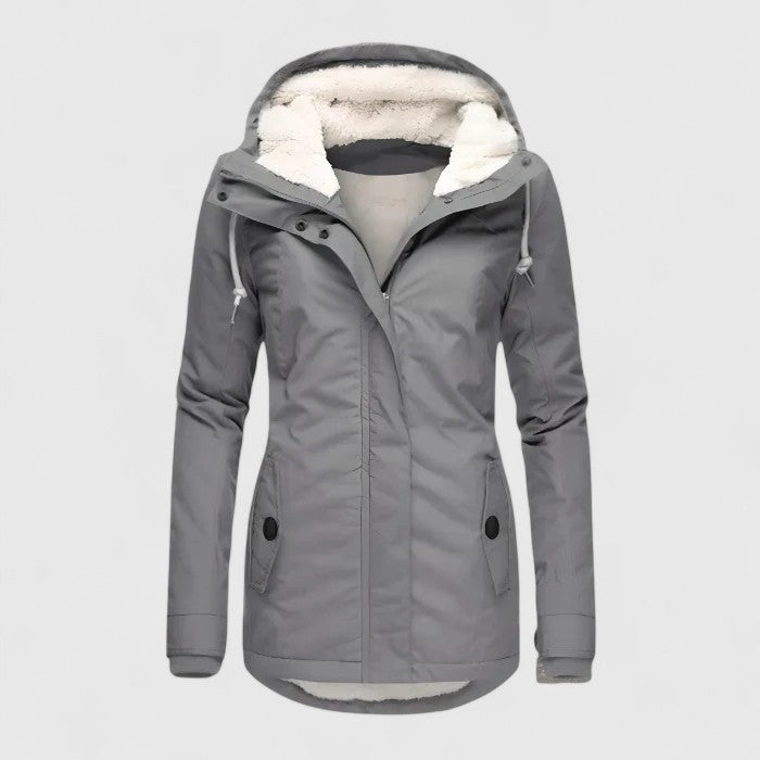 Amélie | Stijlvolle & Waterdichte Winterjas Met Capuchon