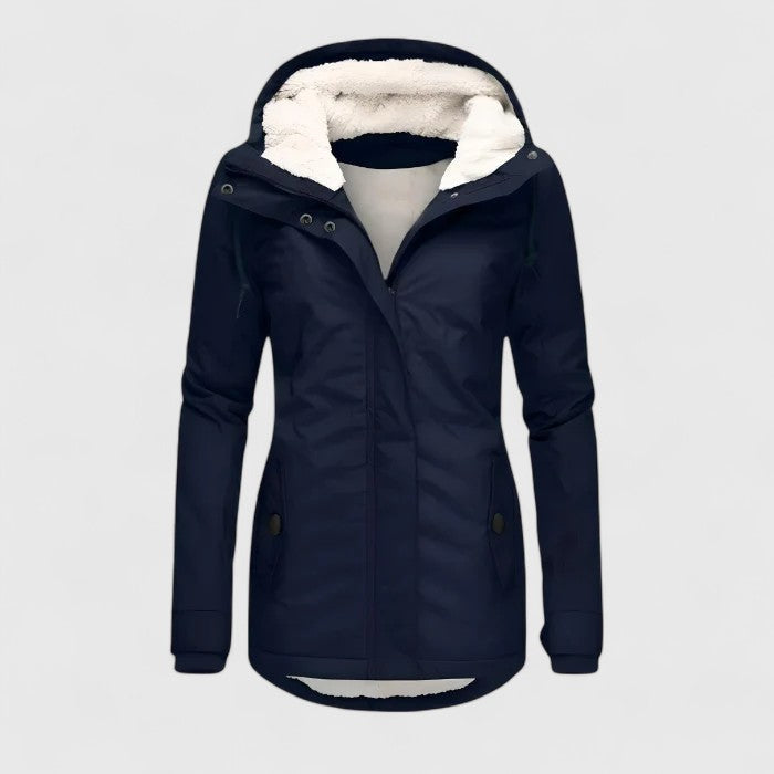 Amélie | Stijlvolle & Waterdichte Winterjas Met Capuchon