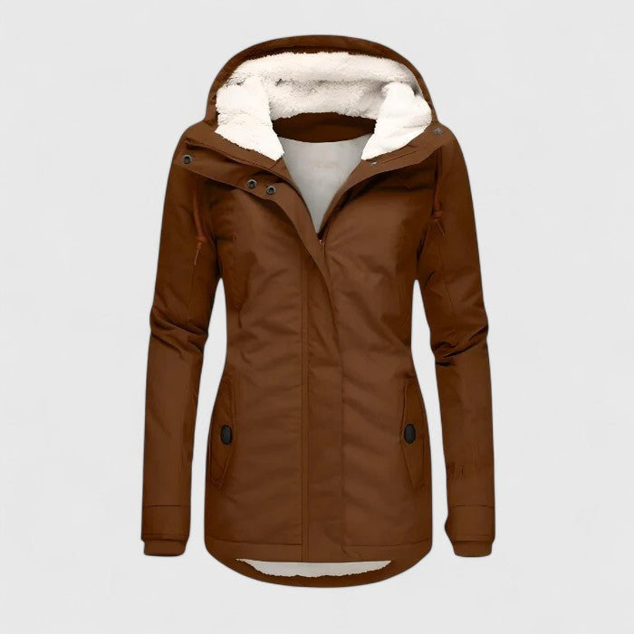 Amélie | Stijlvolle & Waterdichte Winterjas Met Capuchon