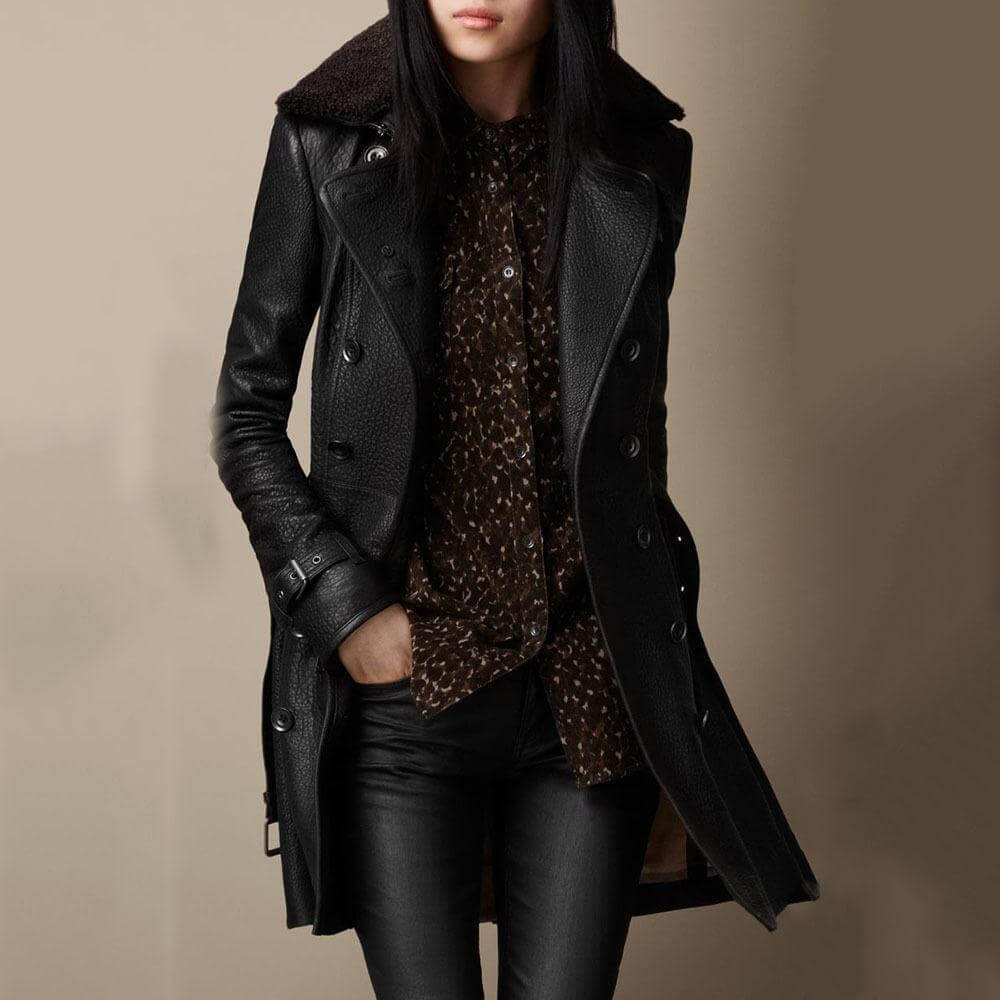 Vivianne | Elegante & Comfortabele Leren Jas