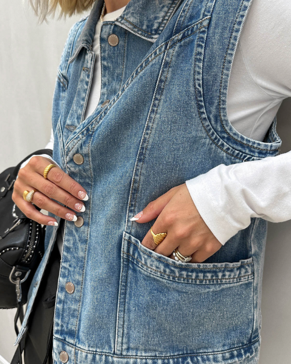Luna | Denim Vest