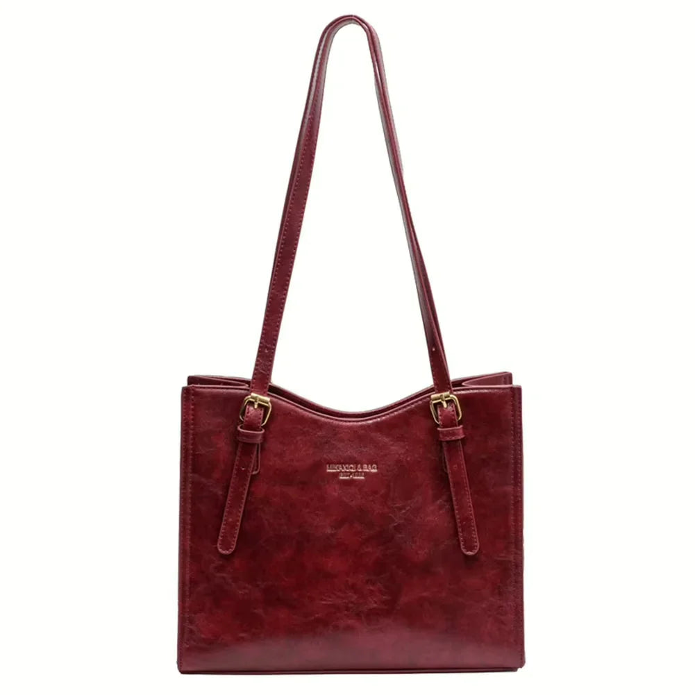 Lena | Elegante Leren Tas + Gratis Tassenhanger