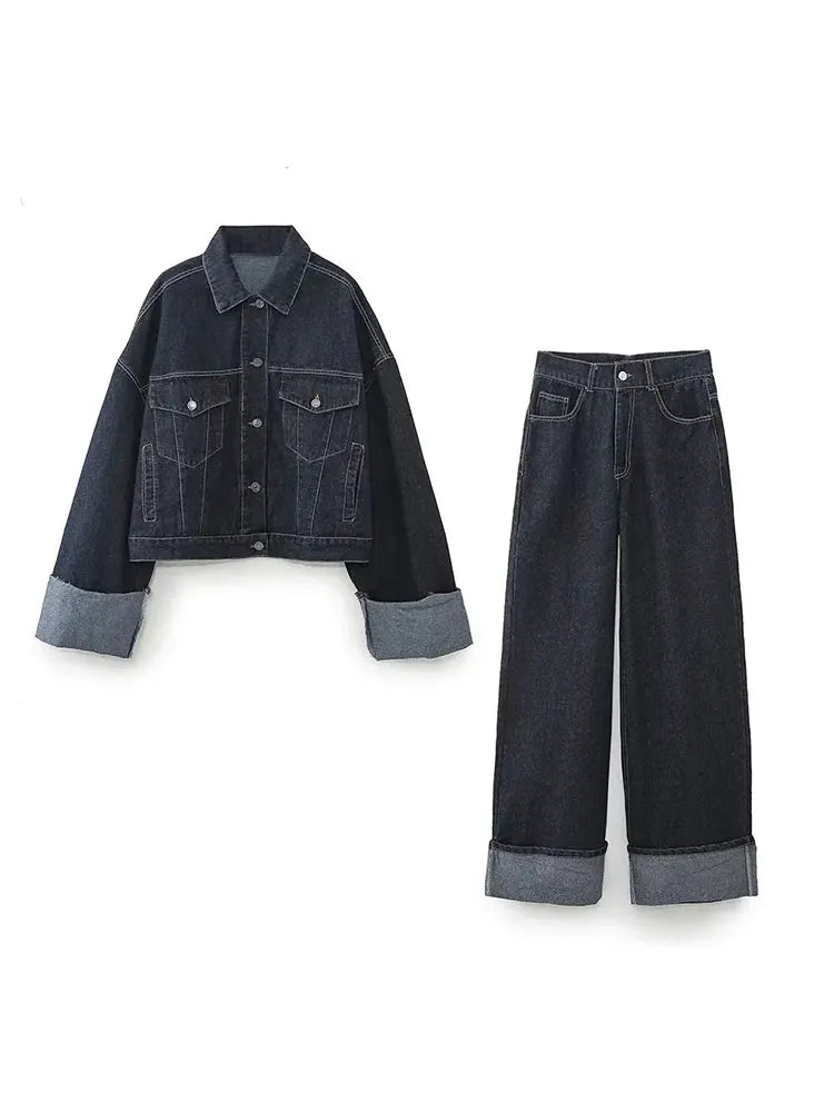 Jade | Denim Dames Set