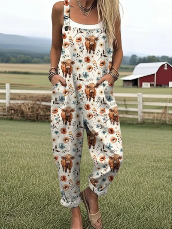 Melany | Vintage Lente Jumpsuit