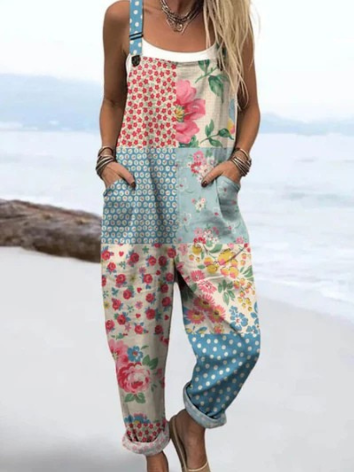 Jane | Casual Bloemen Jumpsuit