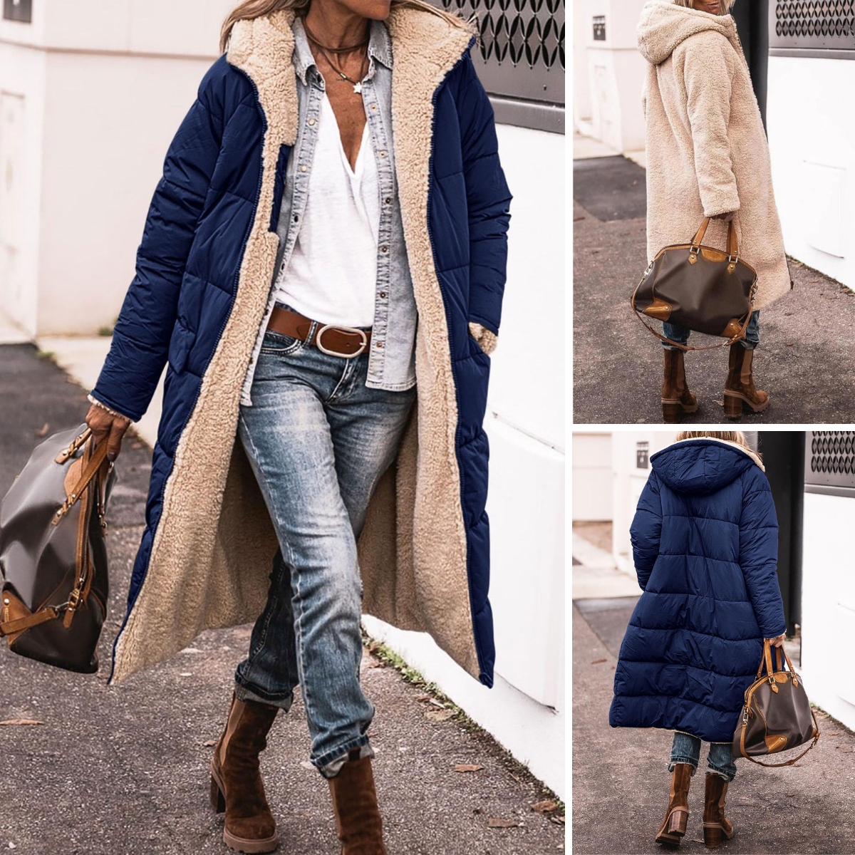 Vera | Elegante & Comfortabele Omkeerbare Jas Voor Alle Seizoenen