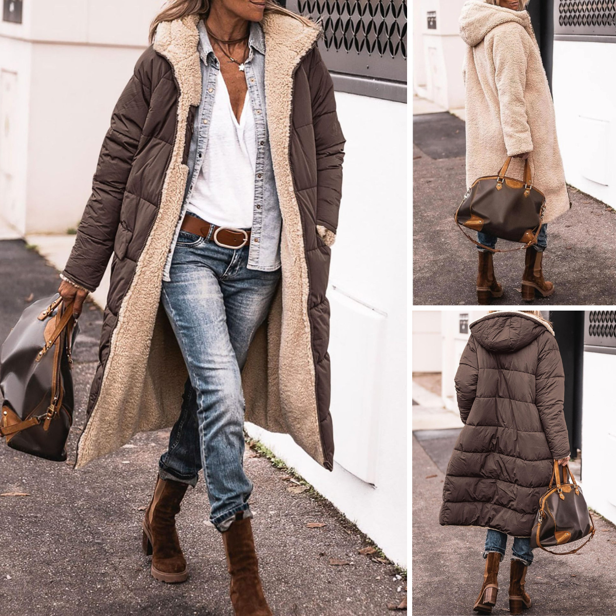 Vera | Elegante & Comfortabele Omkeerbare Jas Voor Alle Seizoenen