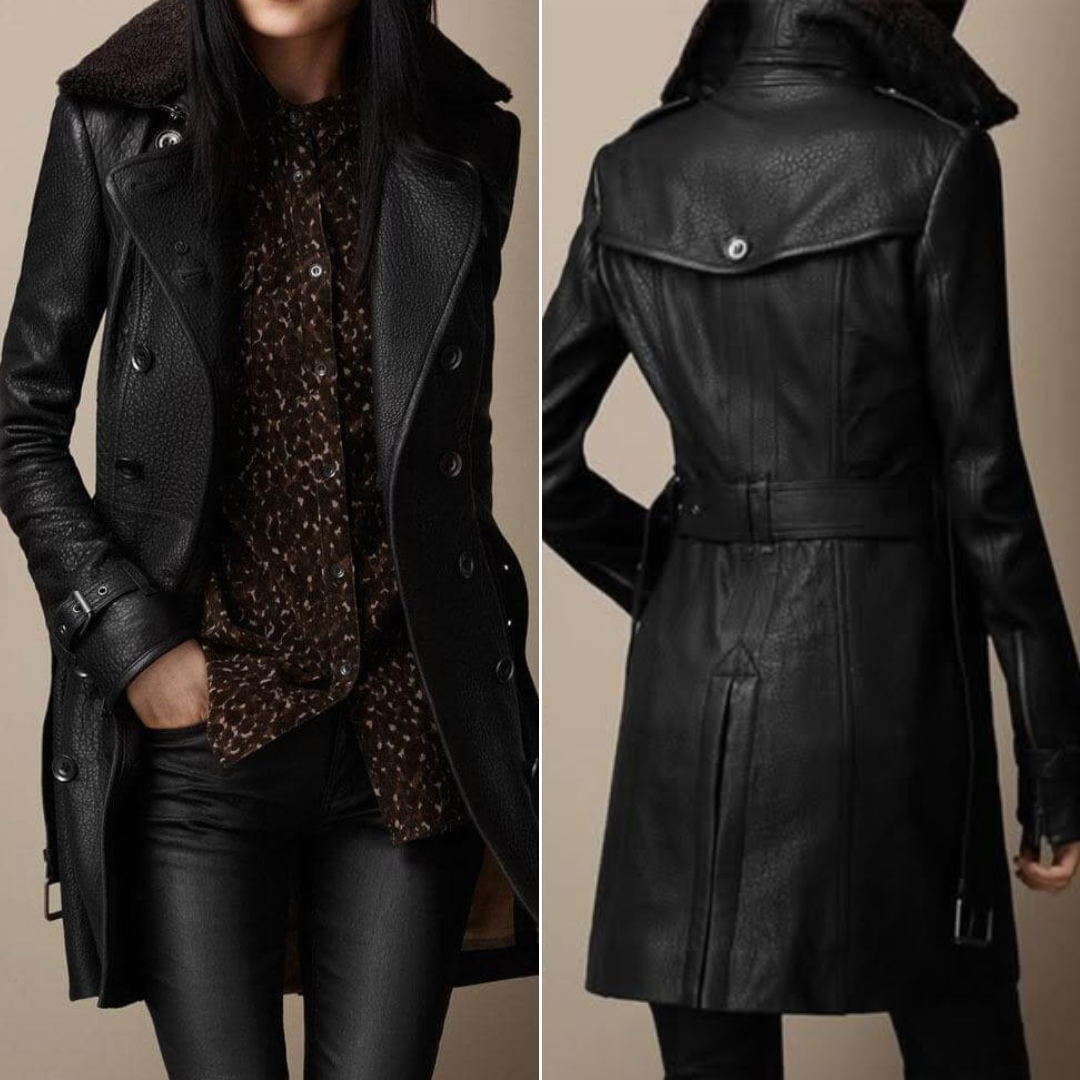 Vivianne | Elegante & Comfortabele Leren Jas