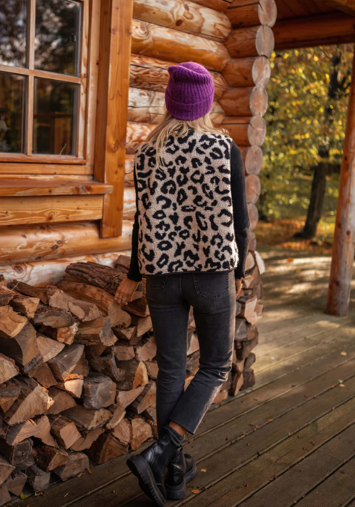 Fiona | Luipaardprint Dames Vest