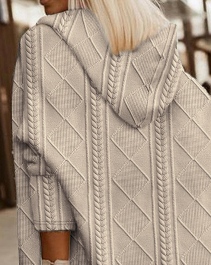 Monalisa | Lang vest met capuchon
