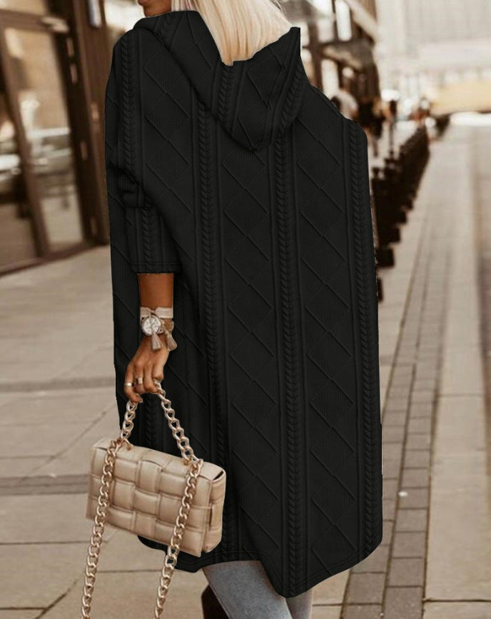 Monalisa | Lang vest met capuchon