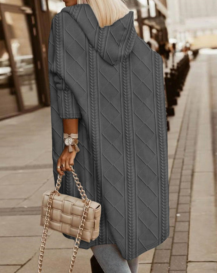 Monalisa | Lang vest met capuchon