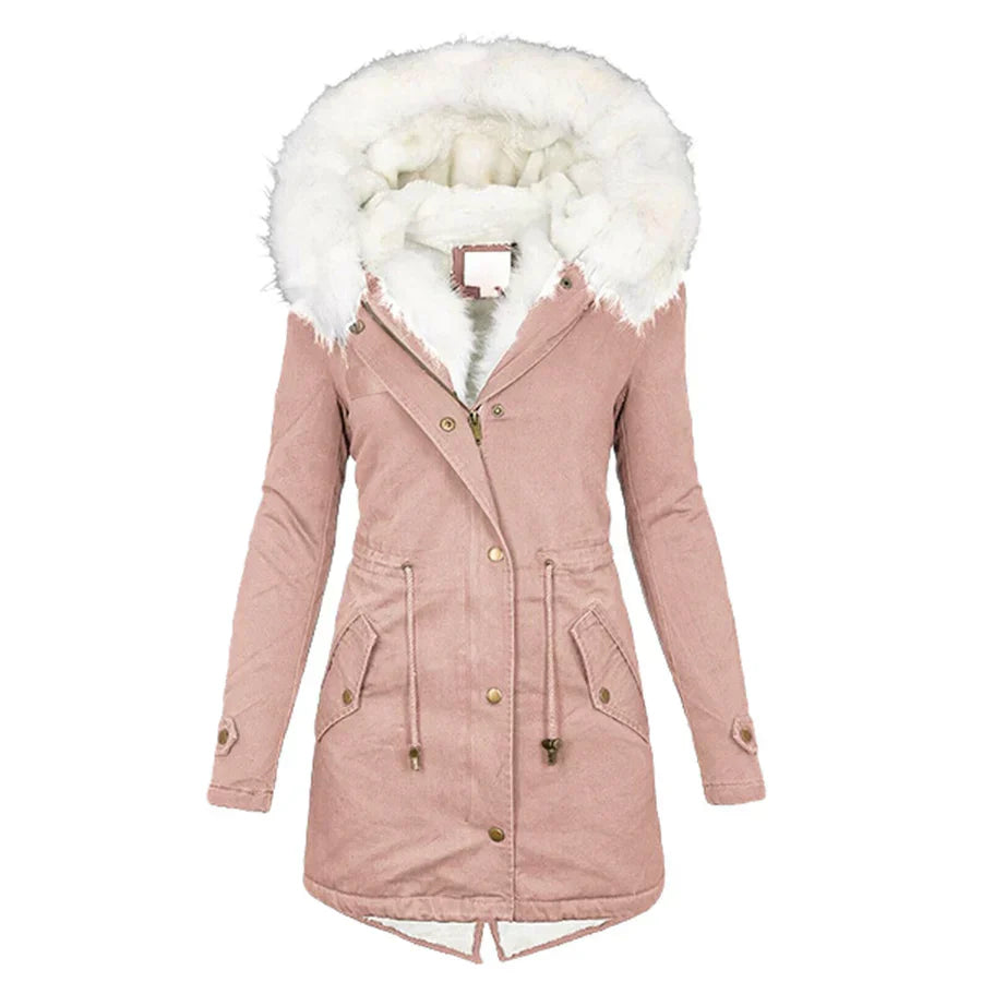 Giulia | Winterjas met voering van imitatiebont