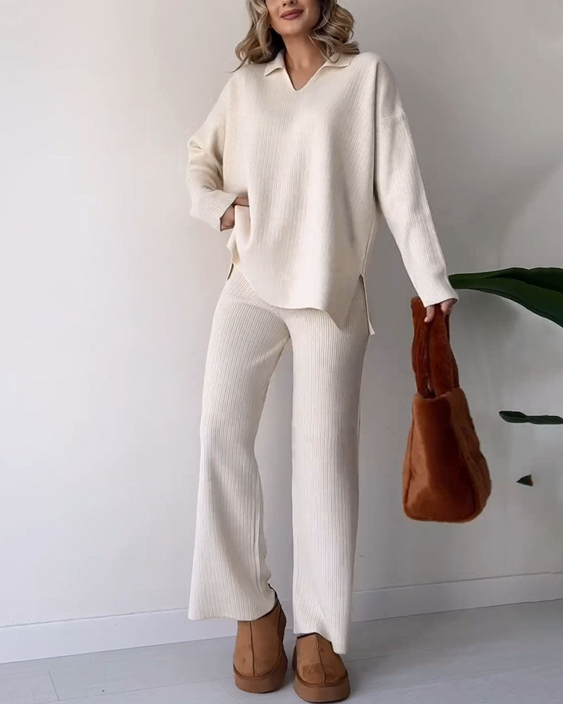 Comfortabele Rib Lounge Set