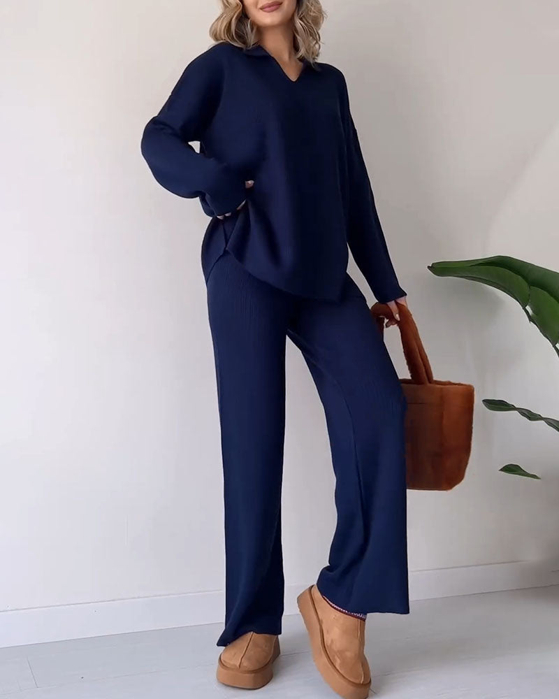 Comfortabele Rib Lounge Set